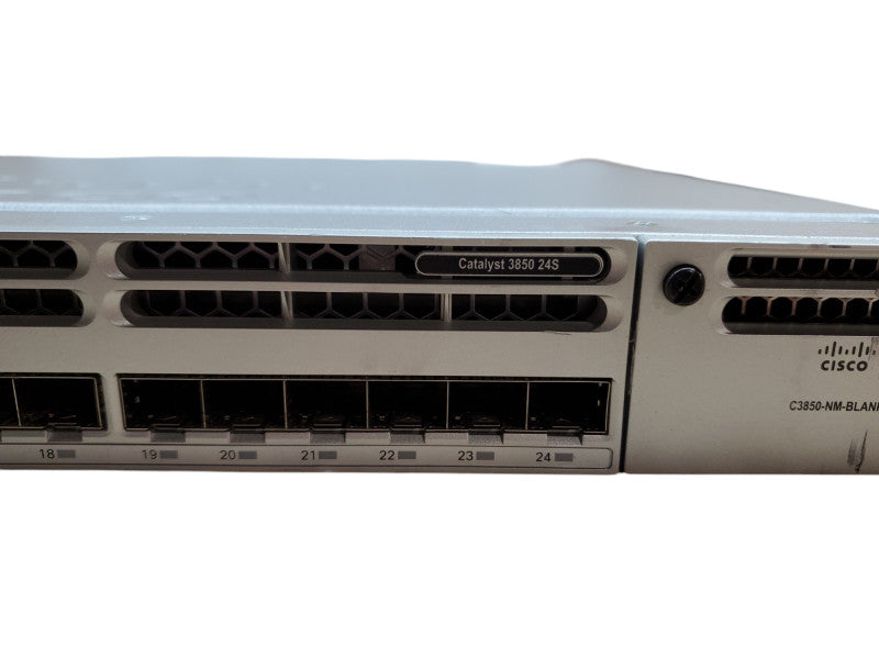 Cisco Catalyst WS-C3850-24S-E V02 | 24 Port GE SFP Switch IP Base | 2x PSU