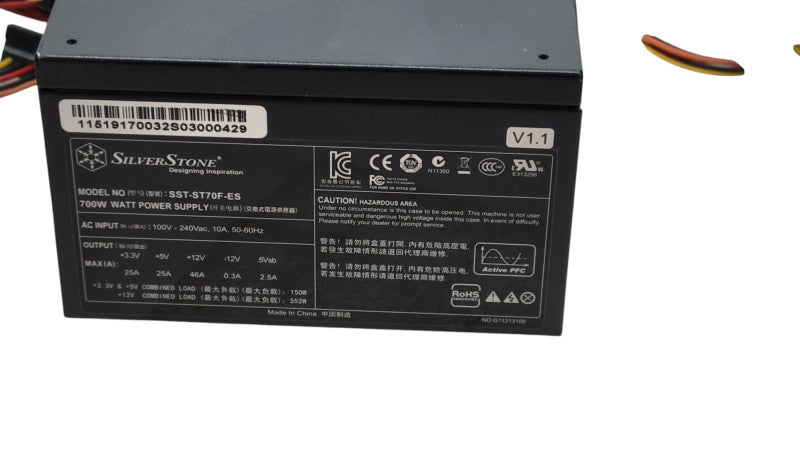 SILVERSTONE 700W Non-Modular ATX PSU (SST-ST70F-ES) %