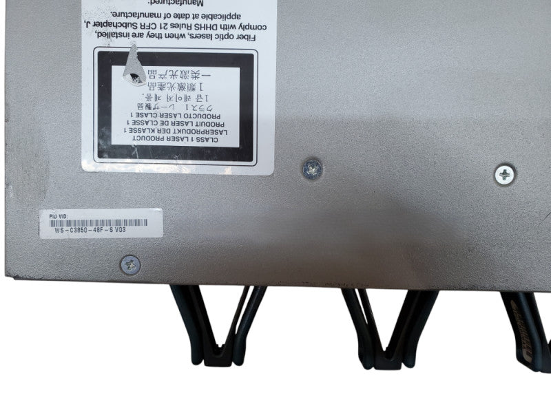 Cisco WS-C3850-48F-S 48-Port Gigabit PoE+ Switch 1x 1100W PSU C3850-NM-2-10G