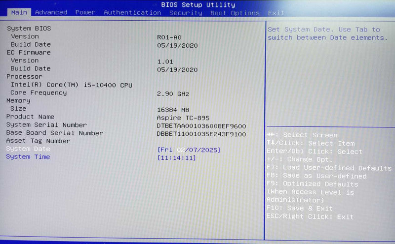ACER Aspire Tower | Intel i5-10400 CPU @2.9GHz | 16GB RAM - NO HDD