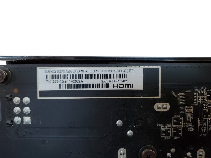 Sapphire Nitro Radeon RX 460 | 4GB GDDR5 GPU | 1xDP 1xHDMI 1xDVI