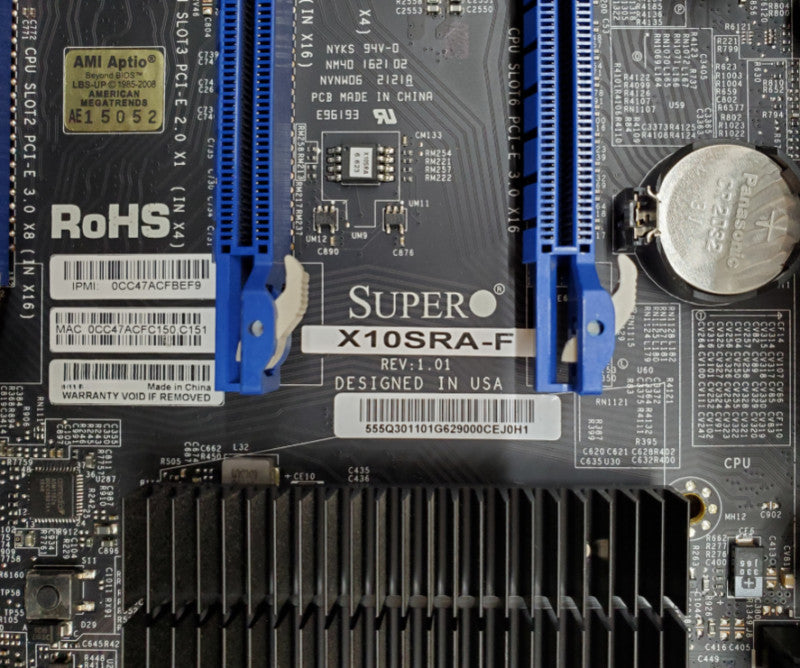 Supermicro X10SRA-F Motherboard | Xeon E5-2620 v4 | 32GB DDR4 | w/ I/O