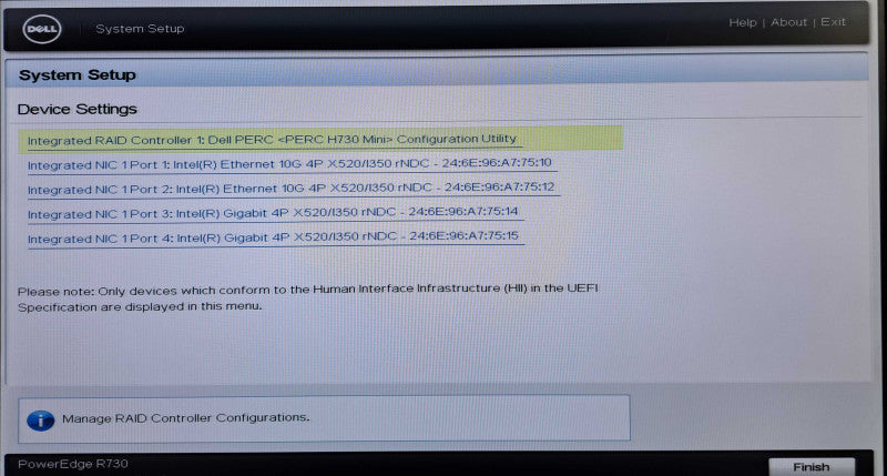 Dell R730 2U 8x 2.5"| 2x Xeon E5-2660 v3 @2.60GHz, 64GB DDR4, H730 Mini, SFP+