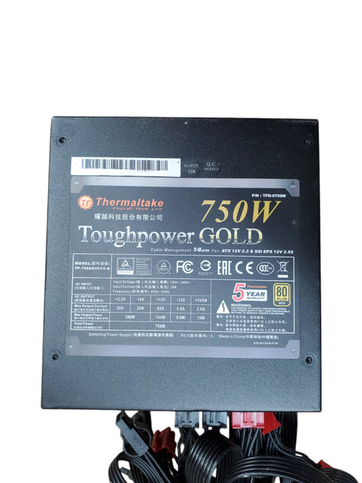Thermaltake Toughpower TPD-0750M 80 Plus Gold 750W Semi Modular Power Supply