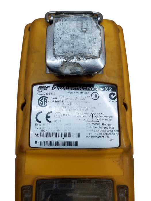 BW GasAlertMicroClip X3 | MCX3-XWHM-Y-NA | *READ*