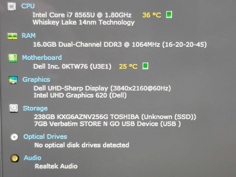 Dell XPS 13 9380| i7-8565U| 16GB DDR3| 256GB SSD | 4K TOUCH!  Qβ Lap200