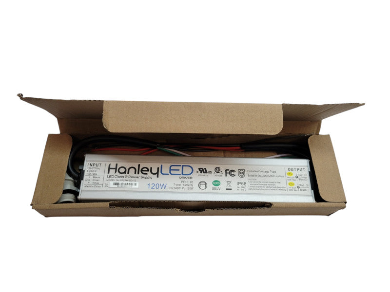 Hanley LED Class 2 Superior 120W 12VDC Power Supply Driver H120W-SD-12 (NEW) %