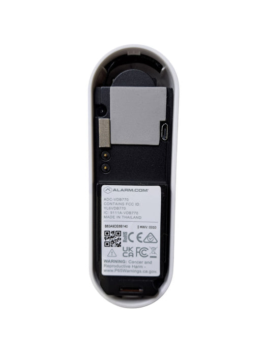 Alarm.com ADC-VDB770 | Video Doorbell Camera /w Mounting Hardware
