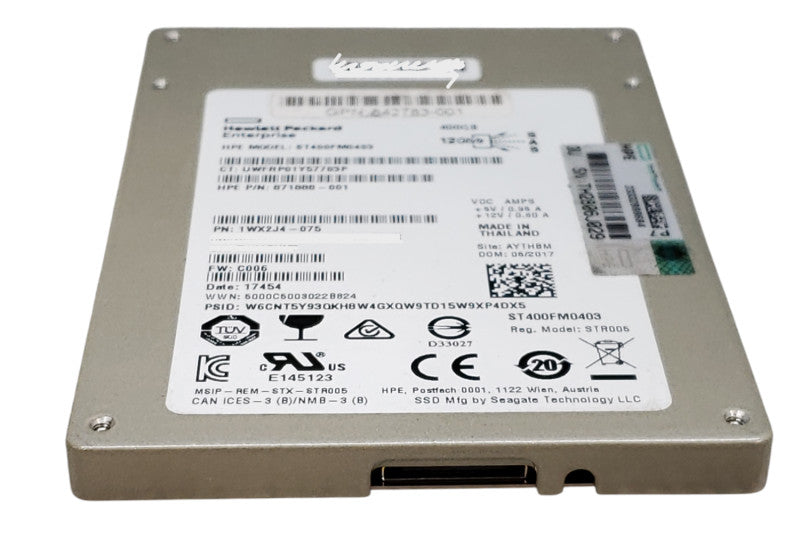 400GB SAS 2.5" 7mm SEAGATE / HP Enterprise 12Gb/s SSD - ST400FM0403/0233 Q+