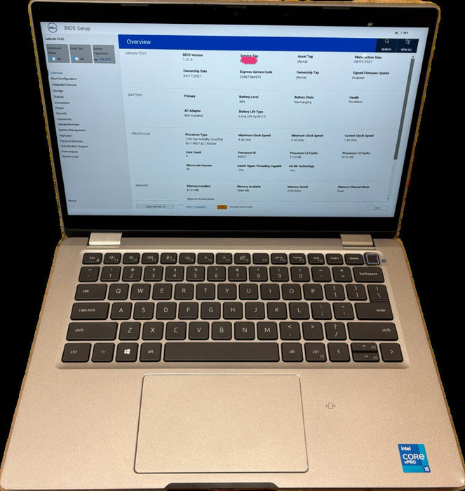 Dell Latitude 5320 TOUCH i5--1145G7 8GB BIOS Locked  For Parts/Repair READ!  Lap200