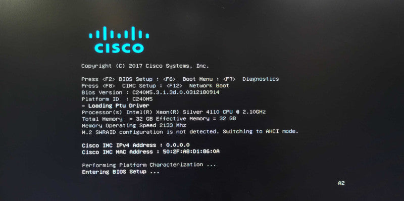 Cisco C240M5 2U, 2x Silver 4110 2.10GHz, 32GB DDR4, 12x 3.5" 2x 2.5" 2x PSU,  _