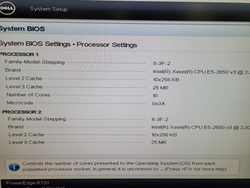 Dell PE R730 - 2x Xeon E5-2650 v3 | 64GB RAM |NO HDD | PERC H730 Mini| 2x750W %