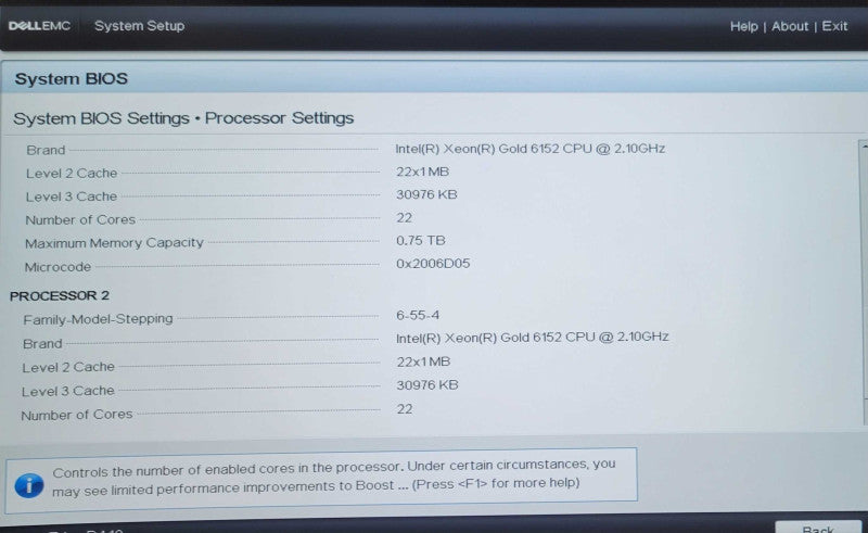 Dell PE R440 1U 8x 2.5" 2x Xeon Gold 6152 2.10GHz 22C, 32GB DDR4, PERC H750 _