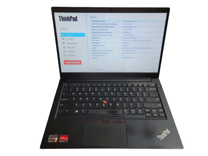 Lenovo E14 14" | AMD Ryzen 5 5500U @2.1GHz | No SSD | No adapter - READ  Lap200