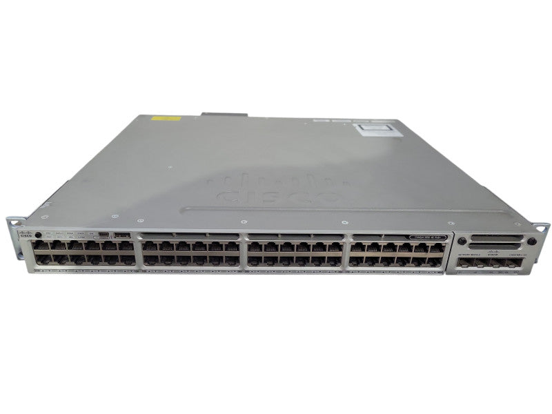 Cisco WS-C3850-48F-S 48-Port Gigabit PoE+ Switch 1x 1100W PSU C3850-NM-2-10G !