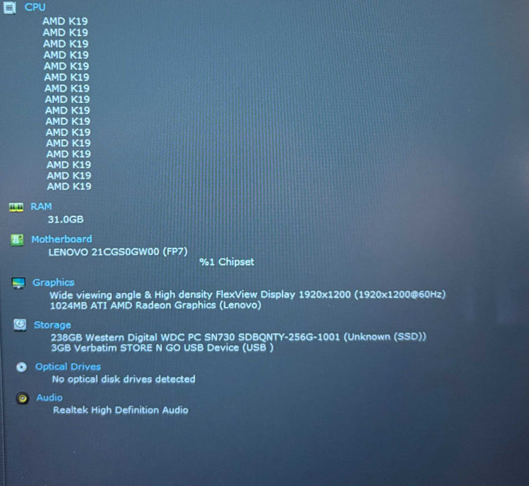 Lenovo ThinkPad T14 Gen 3 TOUCH AMD Ryzen PRO 6850U 32GB RAM 256GB SSD READ!  Lap200