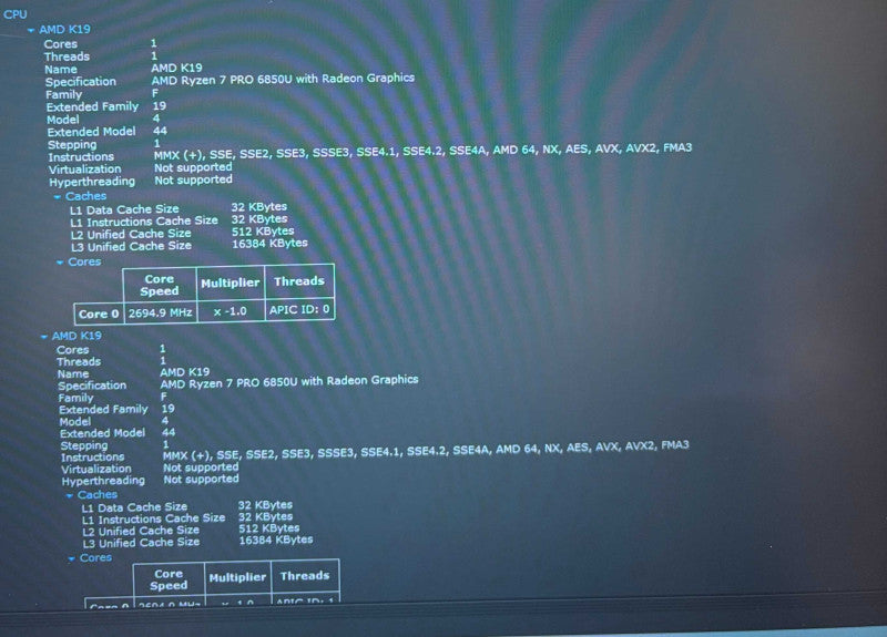 Lenovo ThinkPad T14 Gen 3 TOUCH AMD Ryzen PRO 6850U 32GB RAM 256GB SSD READ!  Lap200