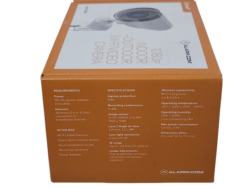 New Alarm.com ADC-V722W 1080p Indoor+Outdoor Wi-Fi video camera _