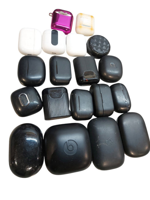 WIRELESS/BLUETOOTH EAR BUDS & CASES- 19 Pieces- Read Description