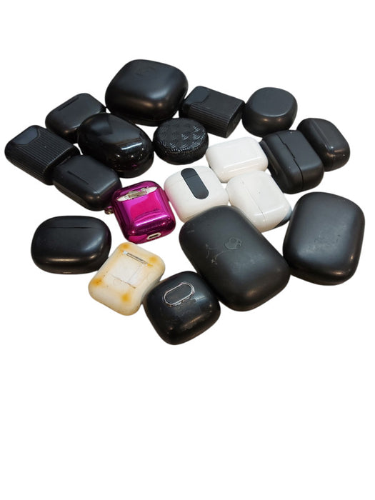WIRELESS/BLUETOOTH EAR BUDS & CASES- 19 Pieces- Read Description
