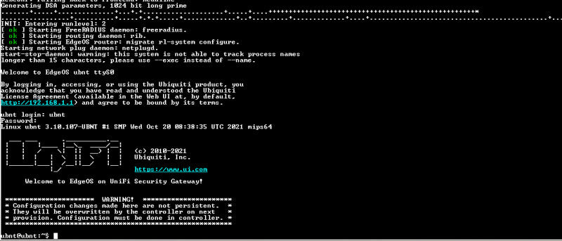 Ubiquiti Networks UniFi USG Security Gateway | Factory Reset