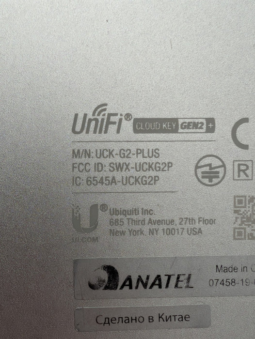 Ubiquiti Unifi Cloud Key Gen2 + UCK-G2-PLUS PLEASE READ  -