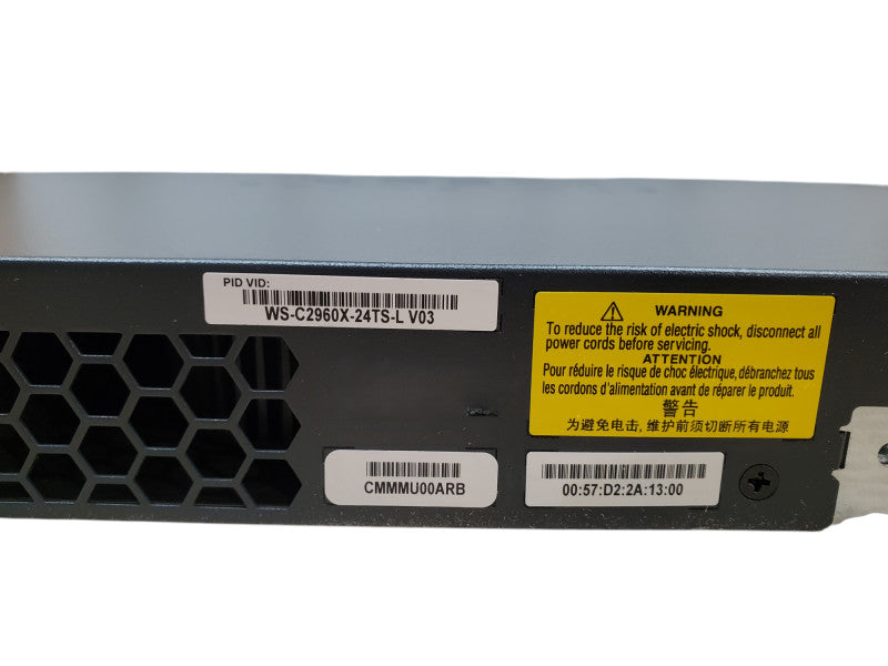 Cisco WS-C2960X-24TS-L V03 | 24-Port Gigabit Managed Switch