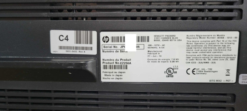 hp color LaserJet enterprise m651 CZ256A with toners, READ _