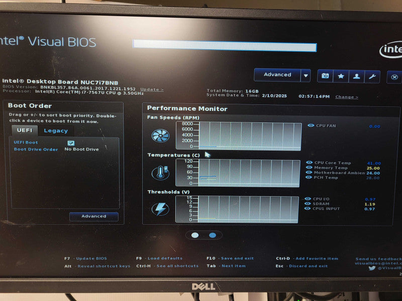 F1 Nano Station Intel Core i7-7267U @ 3.5GHz 16GB DDR4 No HDD/AC $