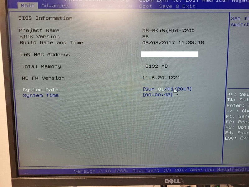 F1 Nano Station Intel Core i5-7200U @ 2.50GHz 8GB DDR4 No HDD/AC $