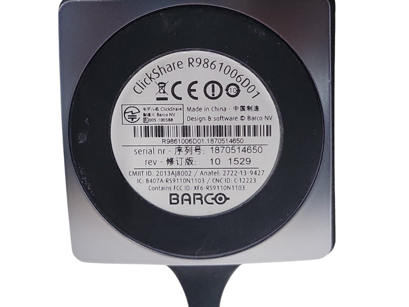 Barco ClickShare CSE-200 Wireless Presentation System R9861520, READ _