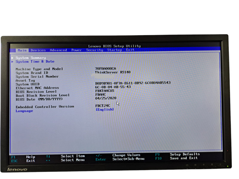Lenovo ThinkServer RS140 1U| Xeon E3-1246 v3 @3.50GHz, 8GB DDR3, SAS 9240-8i