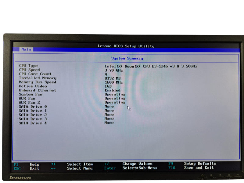 Lenovo ThinkServer RS140 1U| Xeon E3-1246 v3 @3.50GHz, 8GB DDR3, SAS 9240-8i