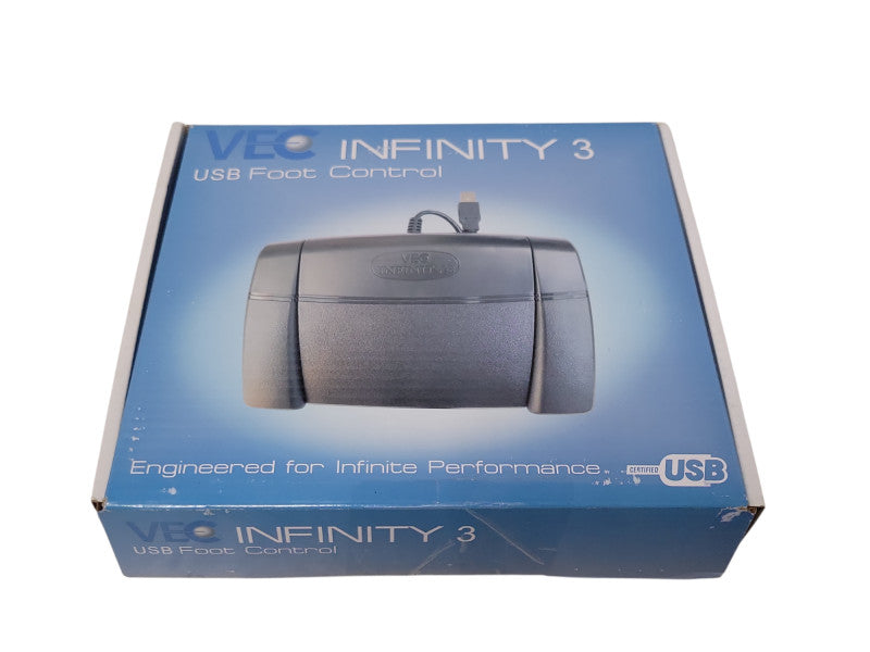 Open-Box VEC Infinity 3 USB Foot Pedal Control for Transcription Stenography  Q_