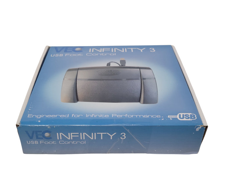 Open-Box VEC Infinity 3 USB Foot Pedal Control for Transcription Stenography  Q_