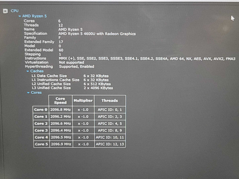 Lenovo ThinkPad E14 Gen 2| Ryzen 5 4600U| 8GB DDR4| 256GB SSD | READ  β Lap200