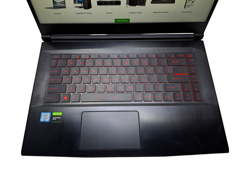 MSI GF63 Thin Gaming | i7-9750H @ 2.60GHz, 16GB DDR4, GTX1650, 256GB NVMe  Lap200