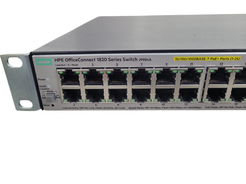 HPE OfficeConnect 48-port PoE+ Gigabit Network Switch J9984A !