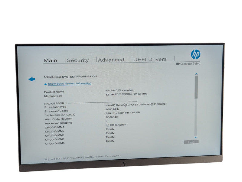 HP Z840 Workstation PC Intel Xeon E5-2660 v4 | 32GB RAM | 240GB SSD -