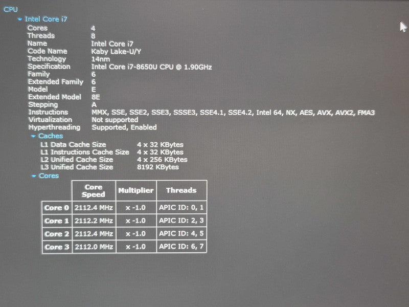 Lenovo ThinkPad X1 Carbon| i7-8650U| 16GB RAM| 256GB SSD  β Lap200