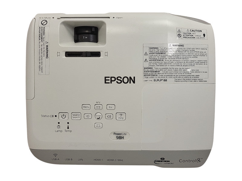 Epson PowerLite 98H 3LCD 3000 Lumens HDMI Projector No remote $