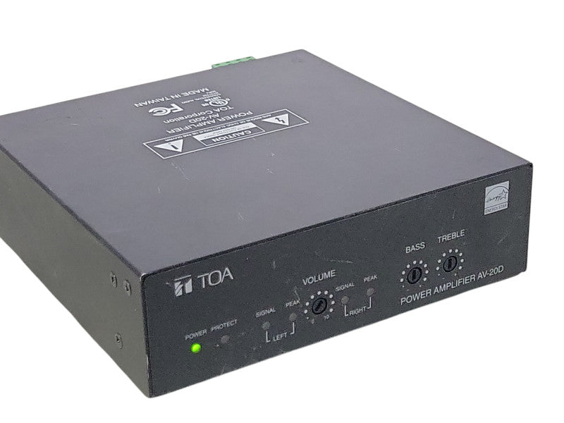 TOA Power Amplifier AV-20D Tested to power on, See Detail _