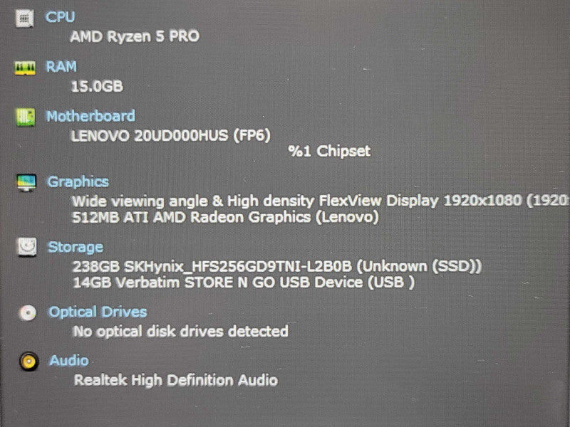 Lenovo ThinkPad T14| Ryzen 5 4650U| 16GB DDR4| 256GB SSD  Qβ Lap200