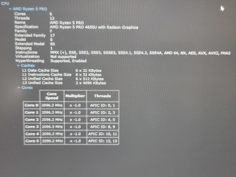 Lenovo ThinkPad T14| Ryzen 5 4650U| 16GB DDR4| 256GB SSD  Qβ Lap200