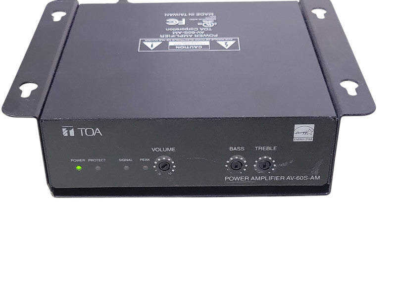 Toa AV-60S-AM Single Channel Digital Compact Power Amplifier, READ _