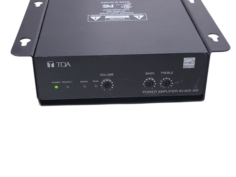 Toa AV-60S-AM Single Channel Digital Compact Power Amplifier, READ _