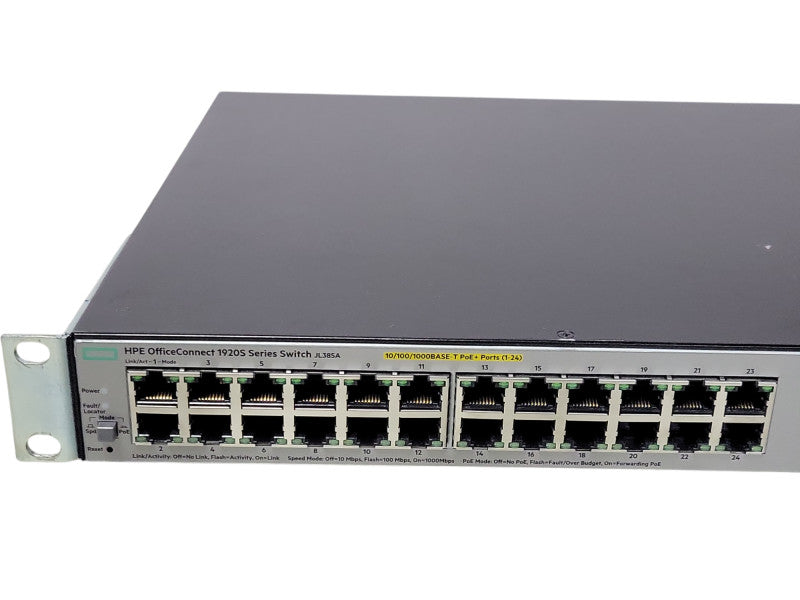 HPE OfficeConnect 1920S 24G 2SFP POE+ 370W JL385A Switch _