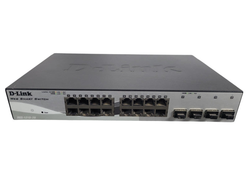 DGS-1210-20 D-Link 20-Port 10/100/1000Mbps +4 SFP Web Smart Switch !
