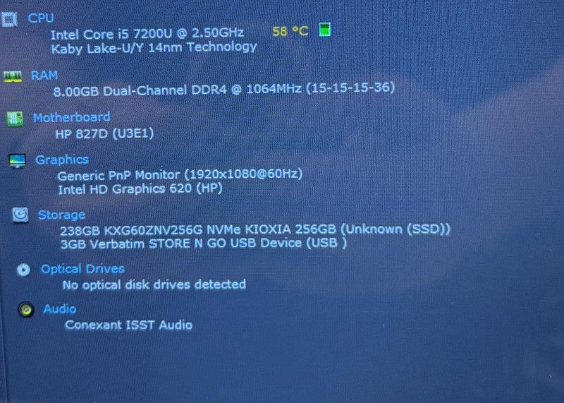 HP EliteBook x360 1030 G2 TOUCH i5-7200U@2.5GHz 8GB RAM 256GB SSD  Lap200