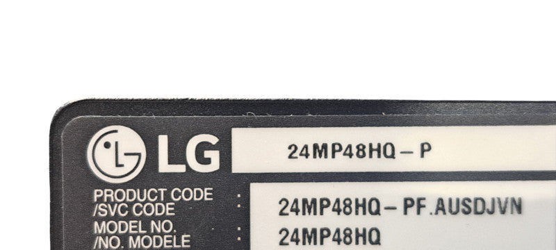 LG 24MP48HQ IPS FHD 24" Monitor W/ Power Adapter